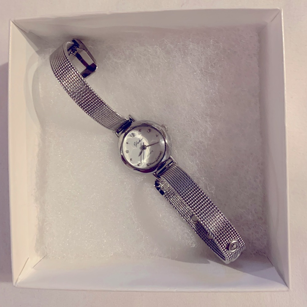 Metallic Silver Watch